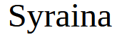Syraina