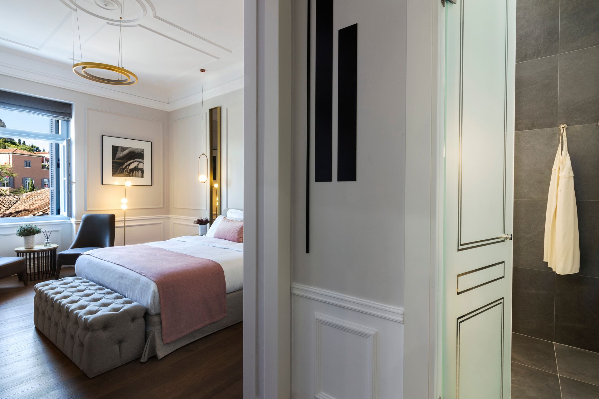 Elegant Suite with Partial Acropolis View