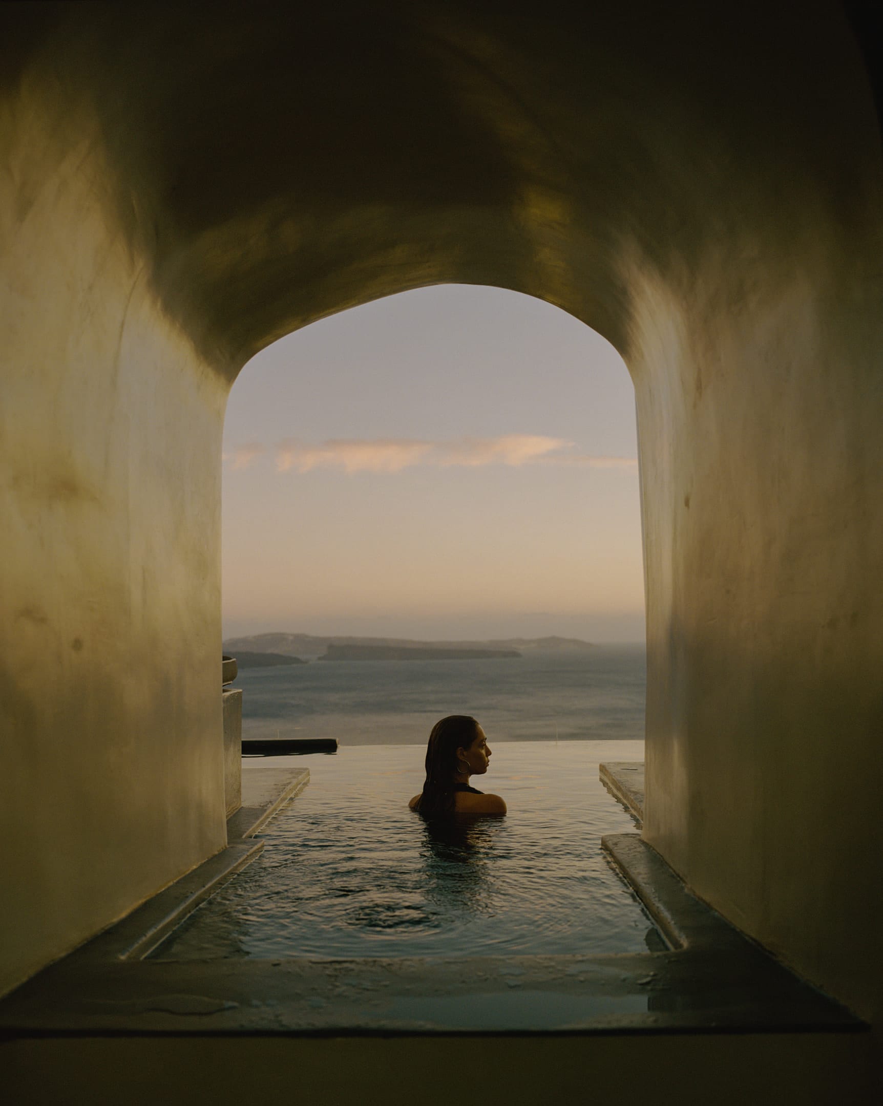 Grand Villa with Outdoor Private Pool & Caldera View