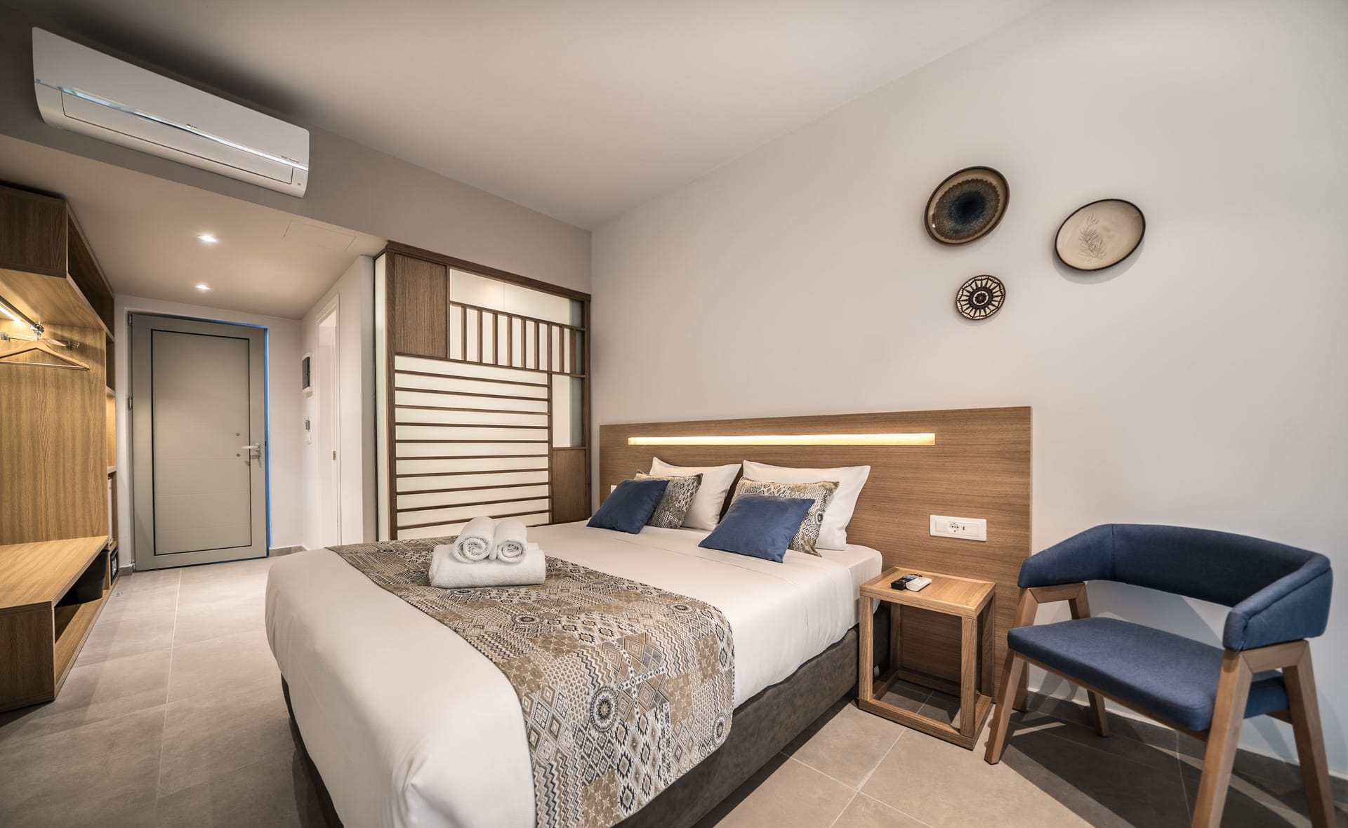 Adele Beach, Rethymno, Grčka — Superior Double or Twin Room with Side Sea View