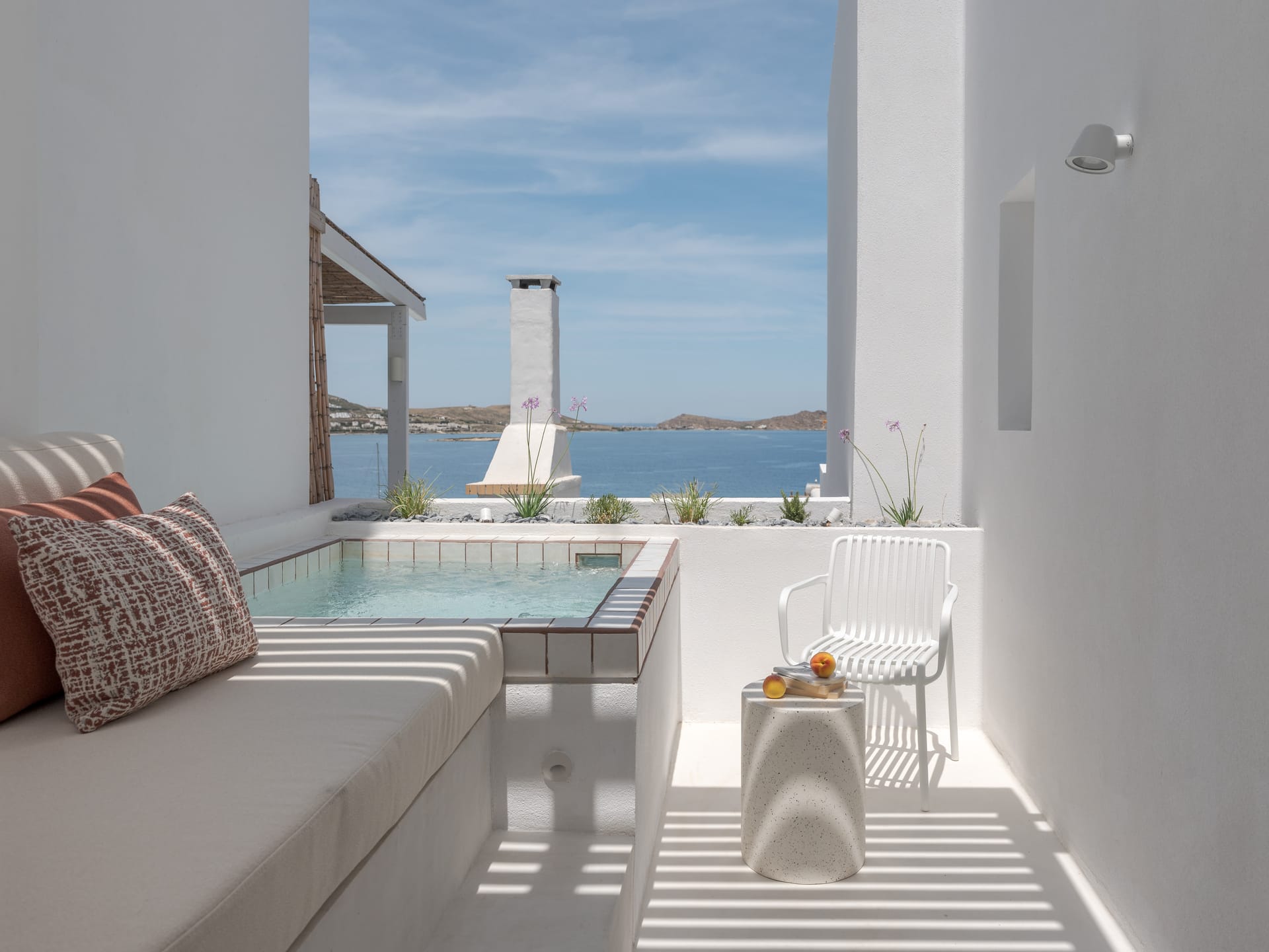 Junior Suite with Outdoor Hot tub and Partial Sea View