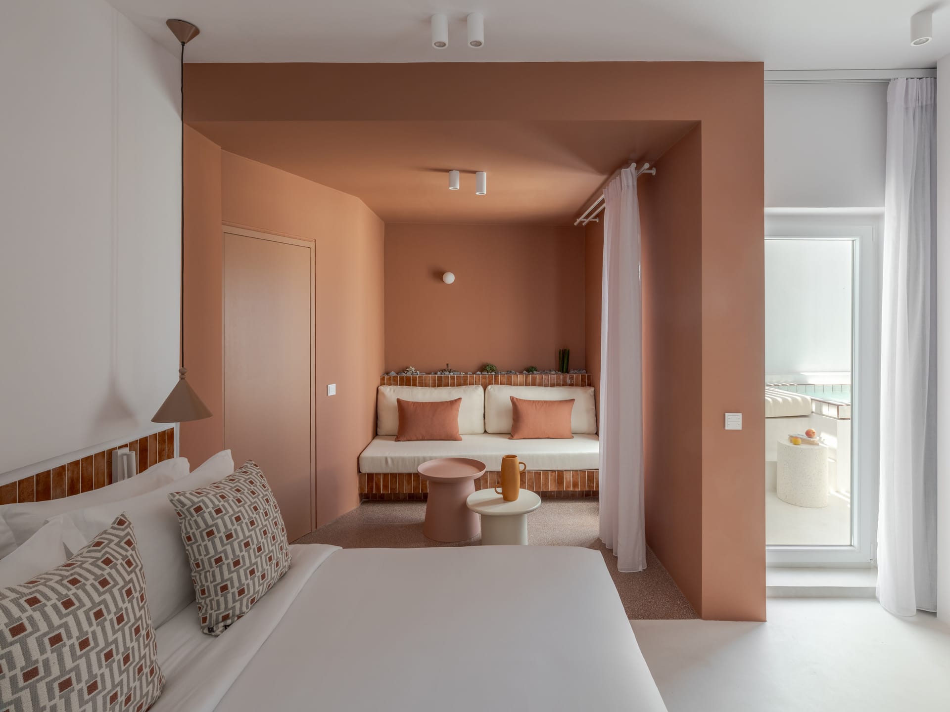 Junior Suite with Outdoor Hot tub and Partial Sea View