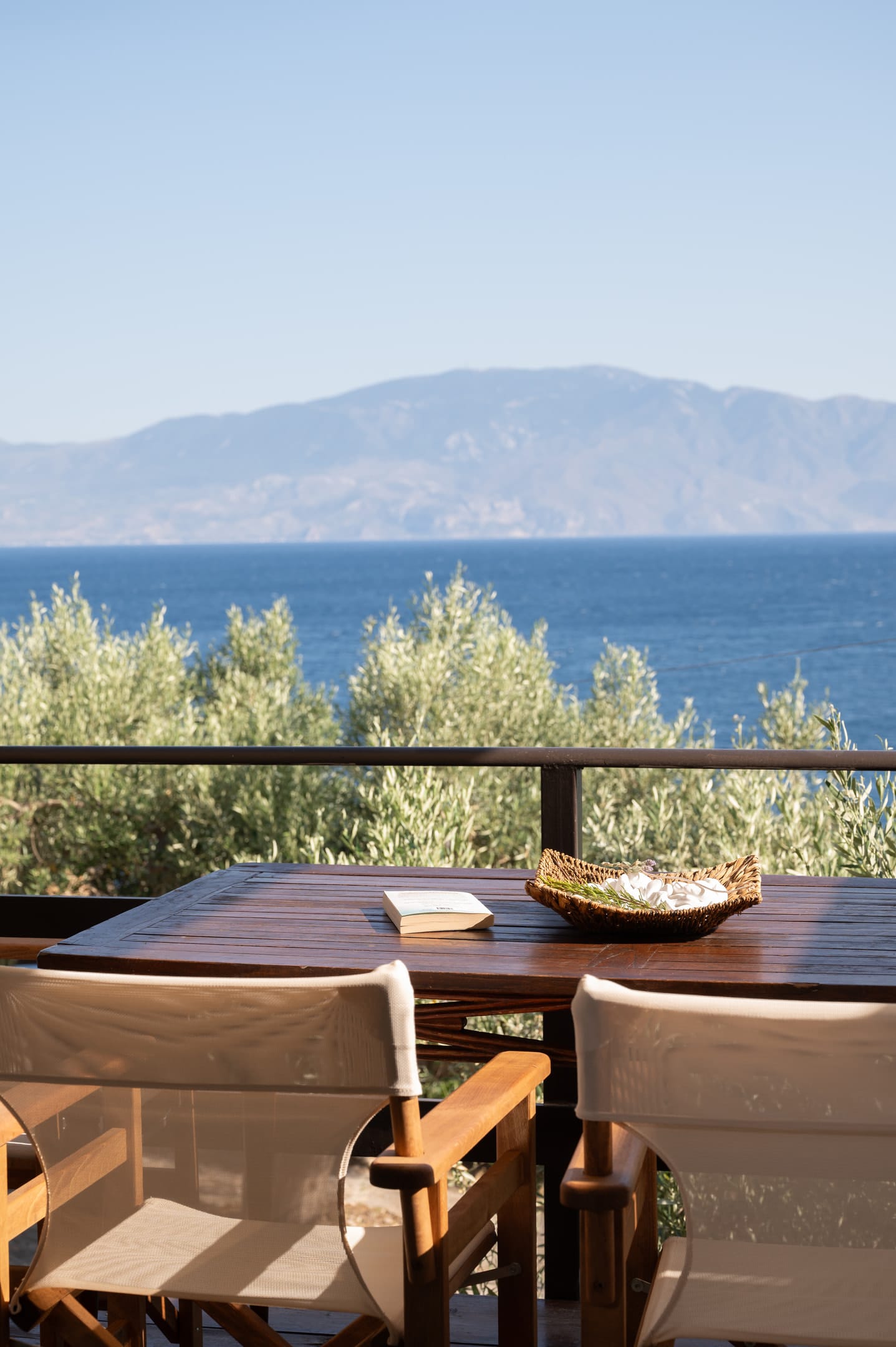 Two-Bedroom Apartment with Balcony and Sea View "Maistros"