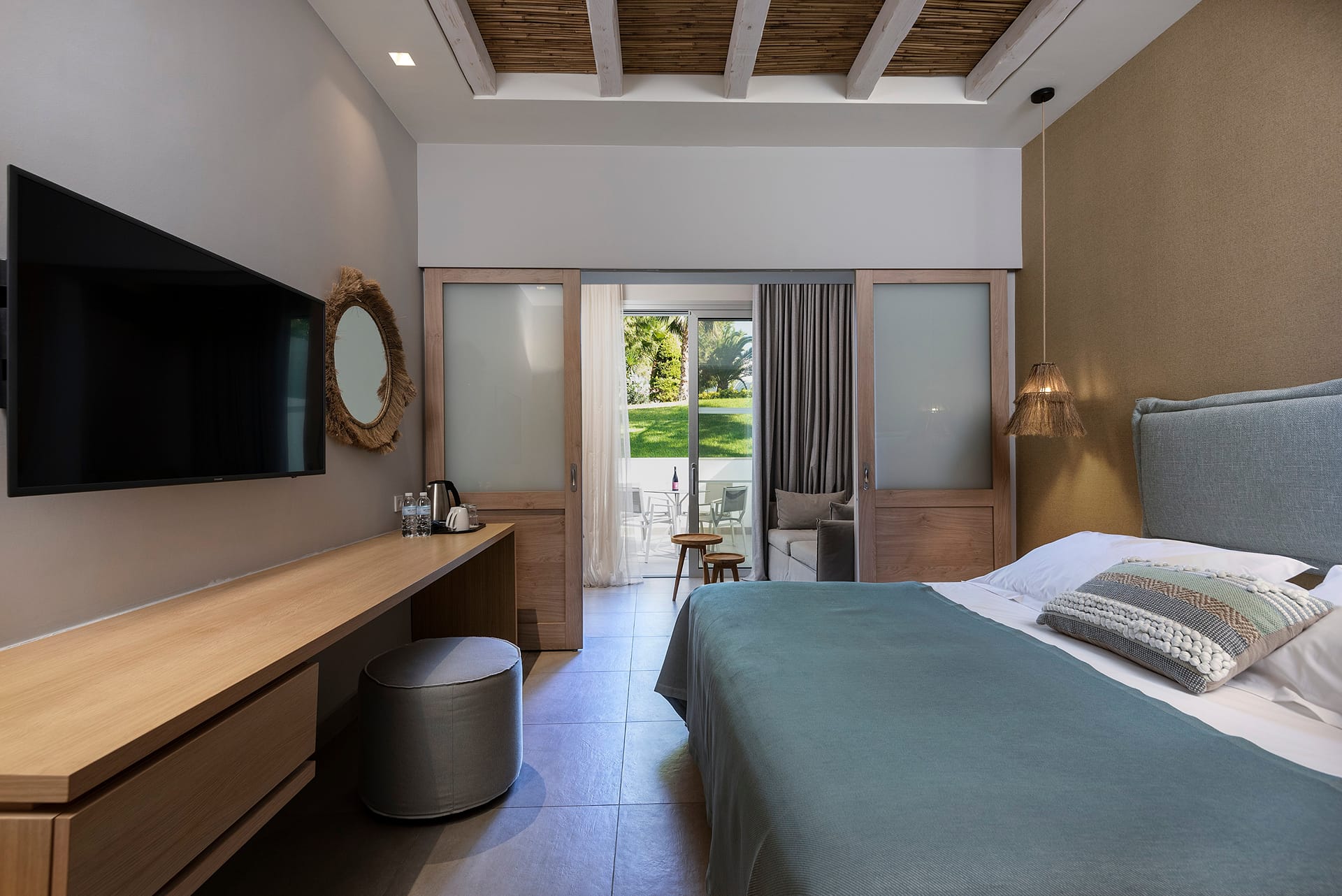 Premium Resort Room Sliding Doors Garden View