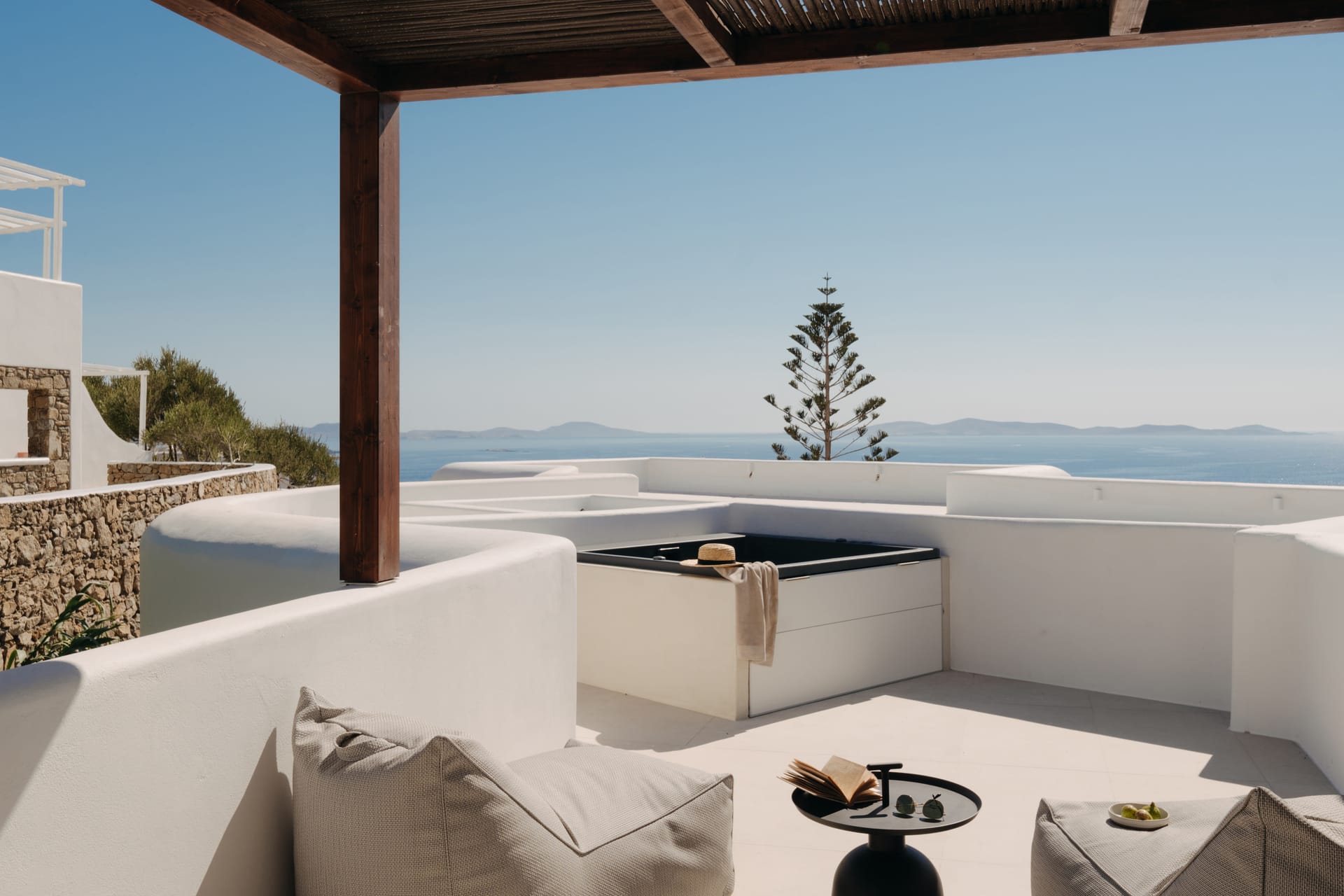 Junior Suite with Outdoor Hot Tub & Sea View