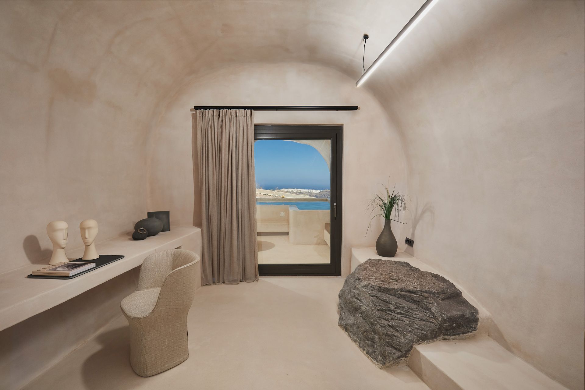 Astral Cave Suite with Jacuzzi & Caldera View