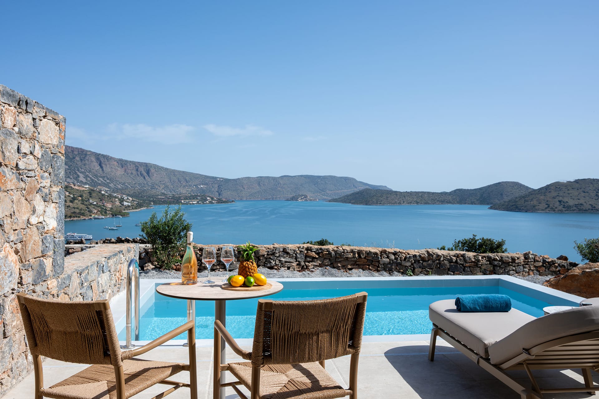 Spinalonga Suite with Private pool and Sea view