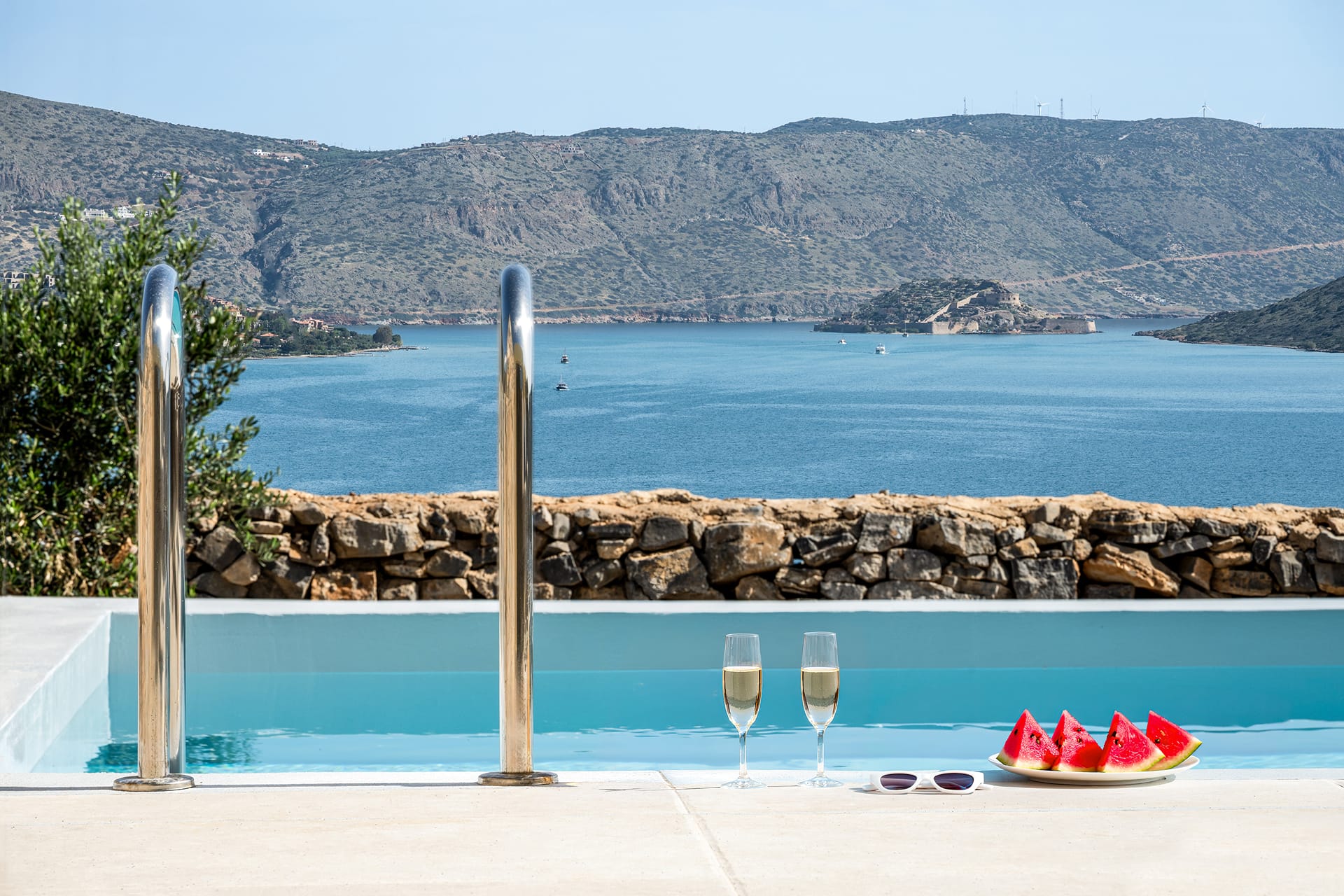 Spinalonga Suite with Private pool and Sea view