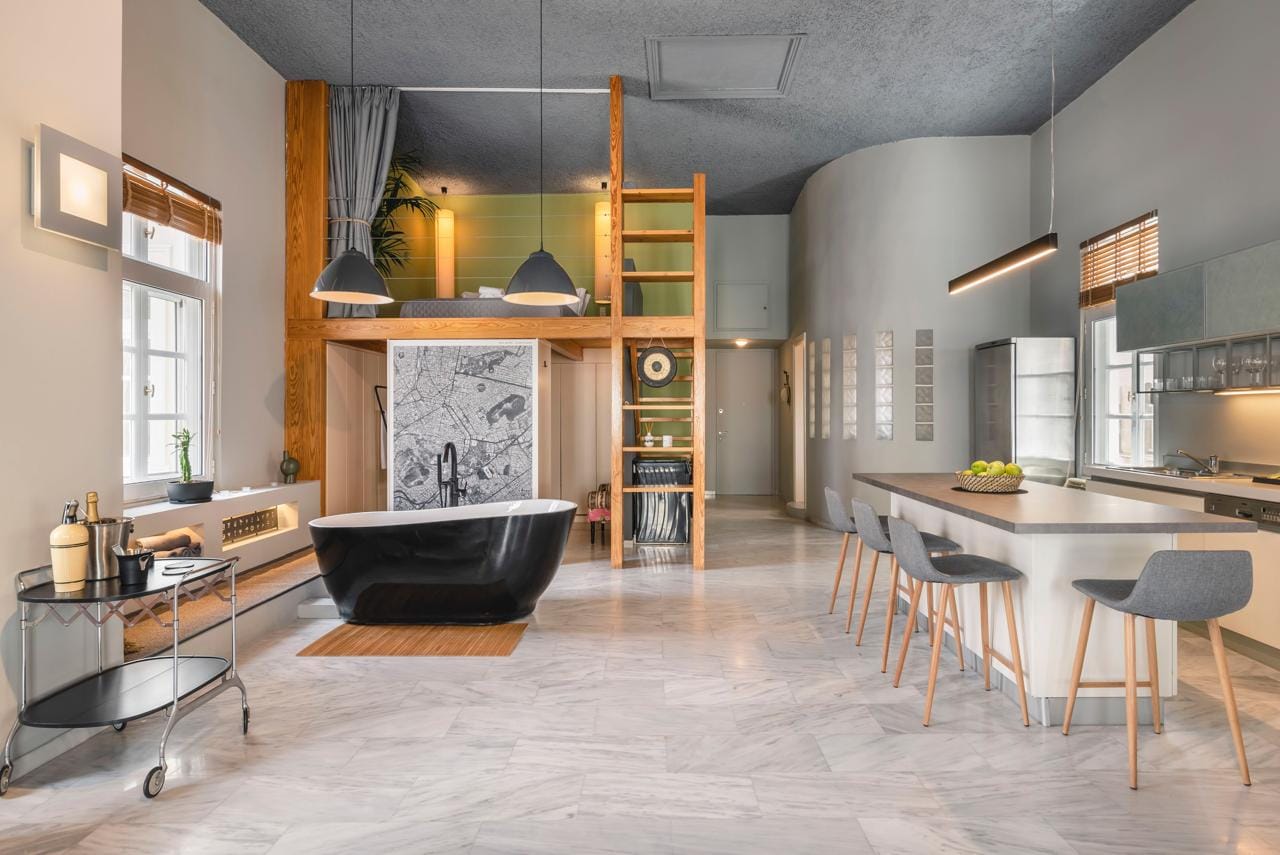 Loft | 1 Bedroom Loft with Ermou Str View