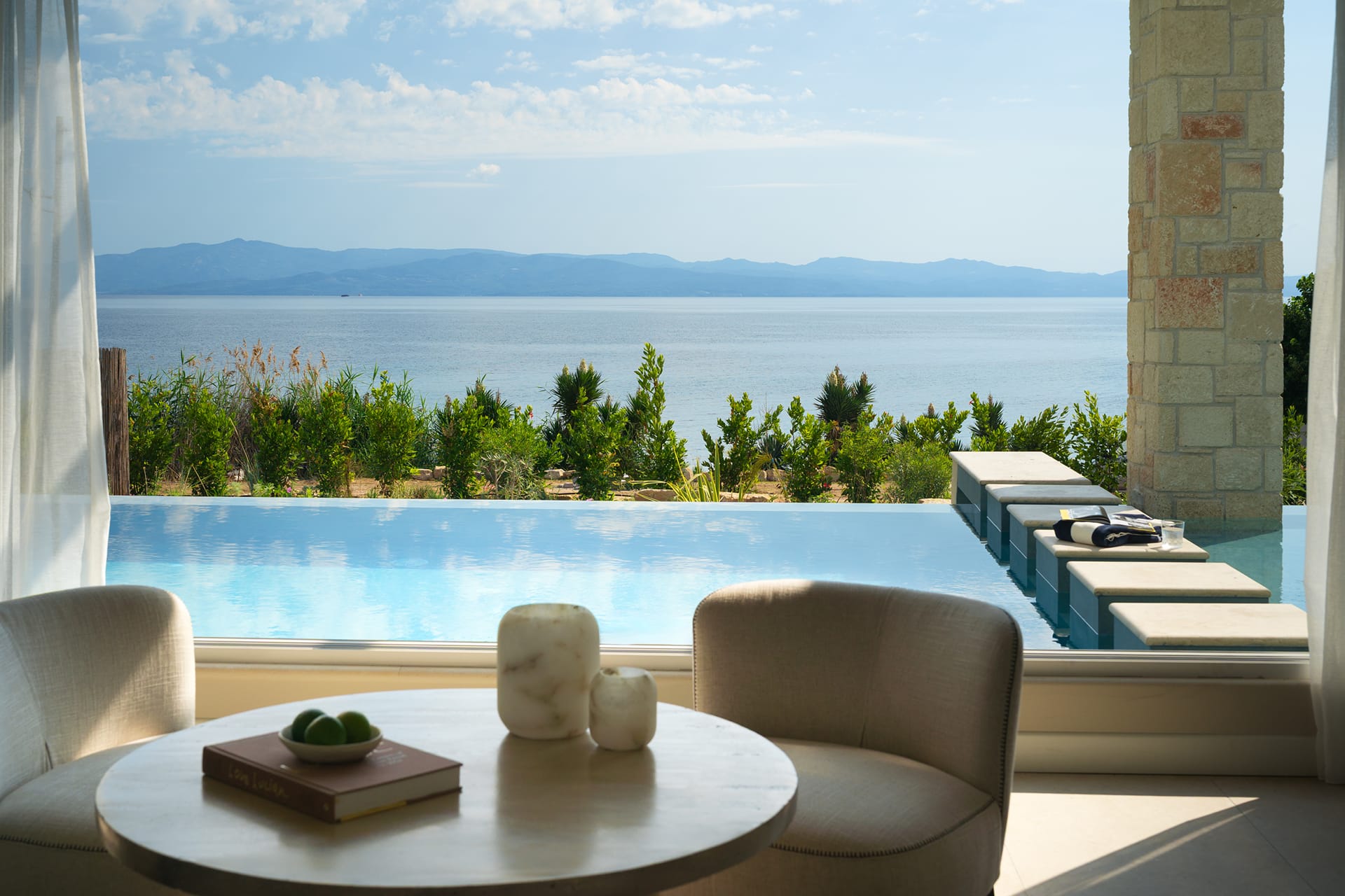 Villa Kappa Sea Front 3 Bedroom with heated private pool