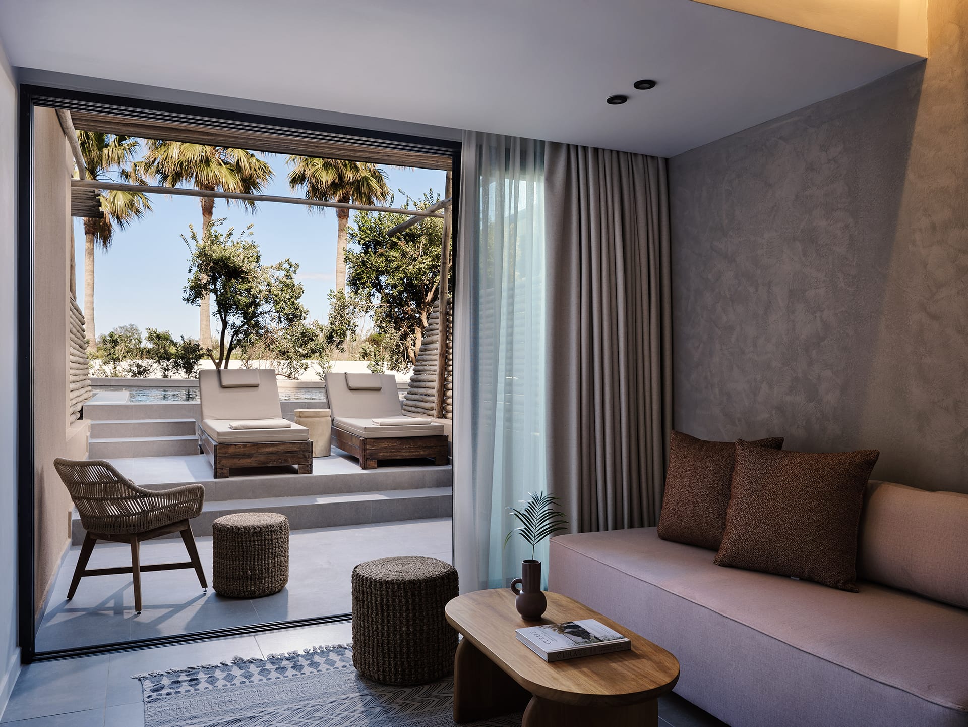 Double Room Garden Level with Shared Pool