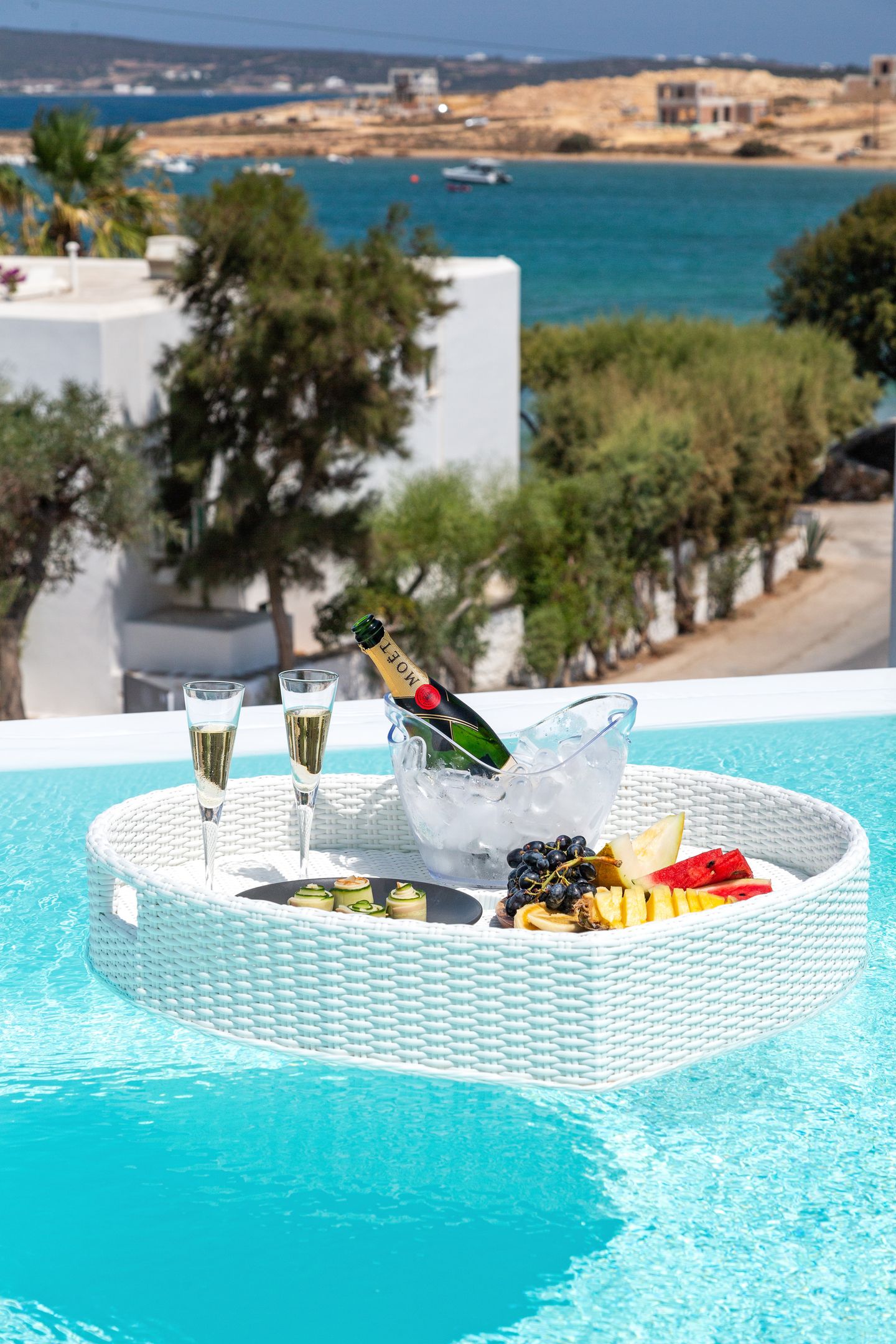 Sea View Junior Suite Heated Private Infinity Pool with Glass Wall (220