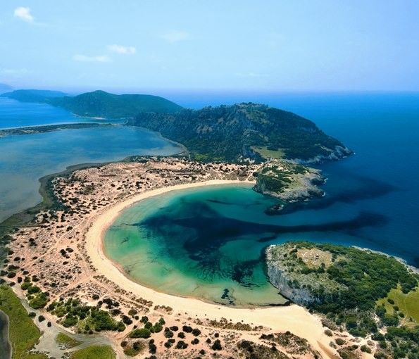 Voidokilia beach at Messinia Kyparissia Irida Resort