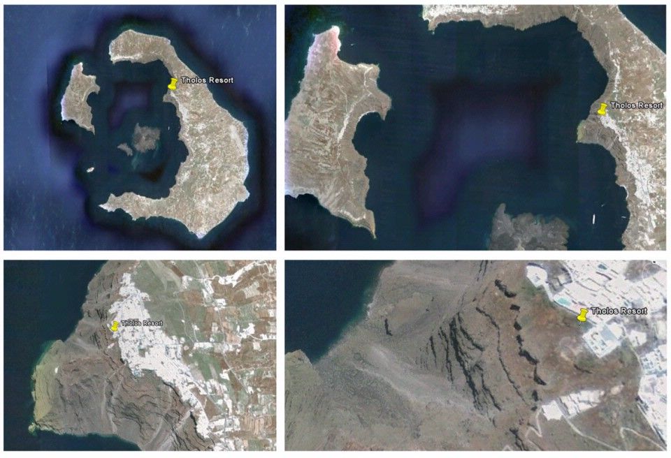 Tholso Resort - Santorini Satellite Map