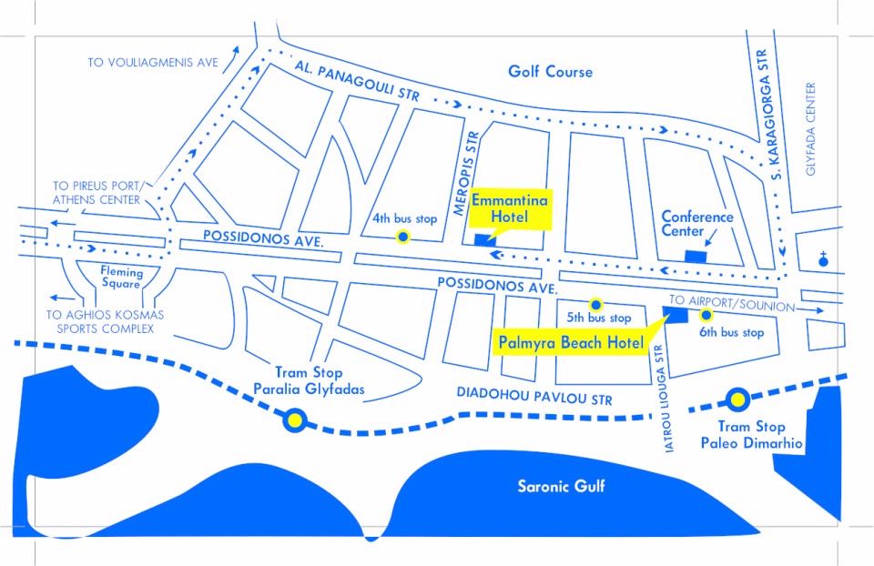 Map & Directions Palmyra Beach Hotel Glyfada Athens Beach Hotel