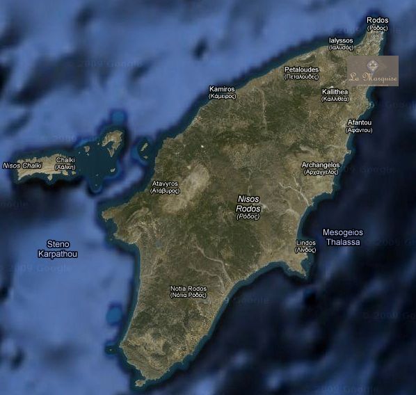 Map of Rhodes