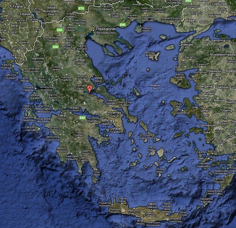 Map of Greece - Kamena Vourla (A)