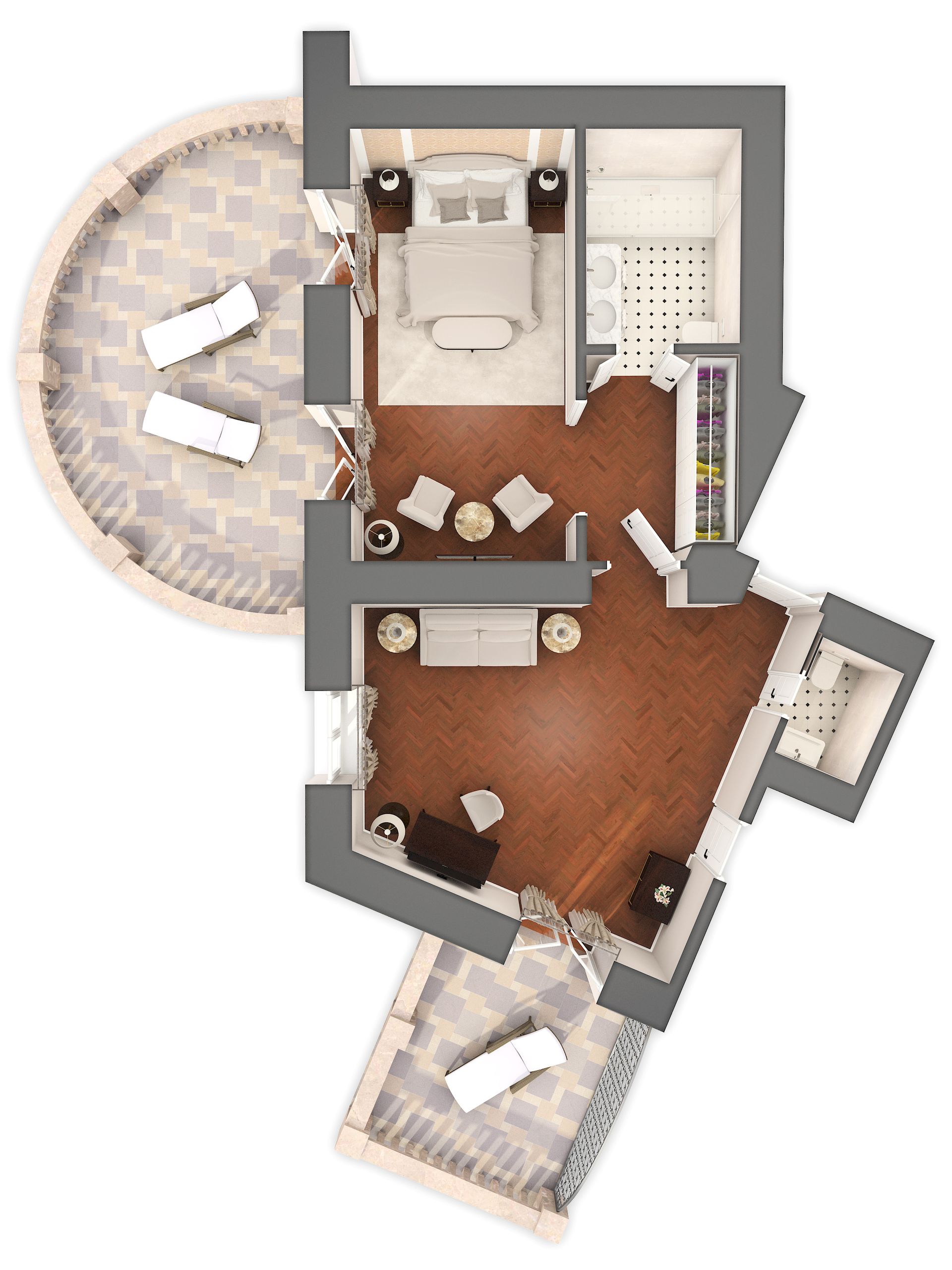 Sissi & Franz Joseph Suite 60 mq vista mare e balcone-6
