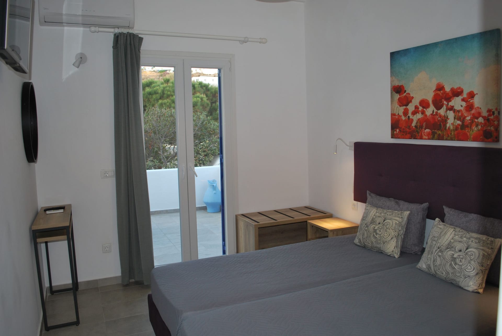 Mina Studios, Psaru, Grčka — One Bedroom Apartment with veranda