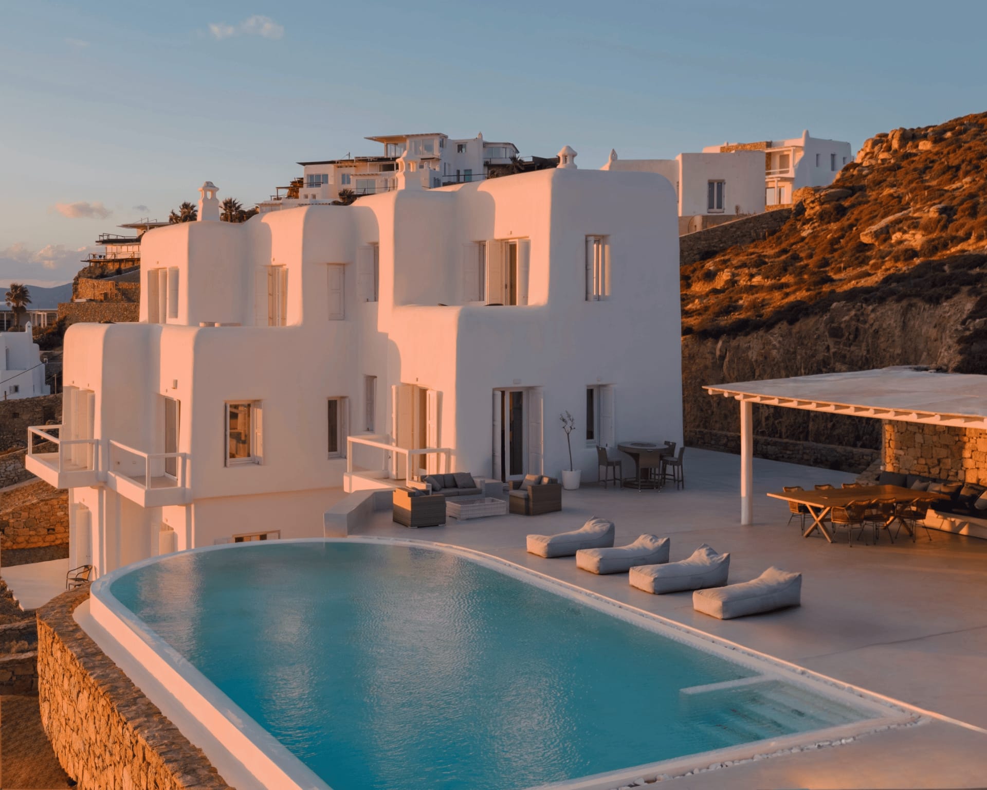 Mykonos Prestige Villas, Hulakia, Grčka — Villa Thalassa I 8 Bedrooms