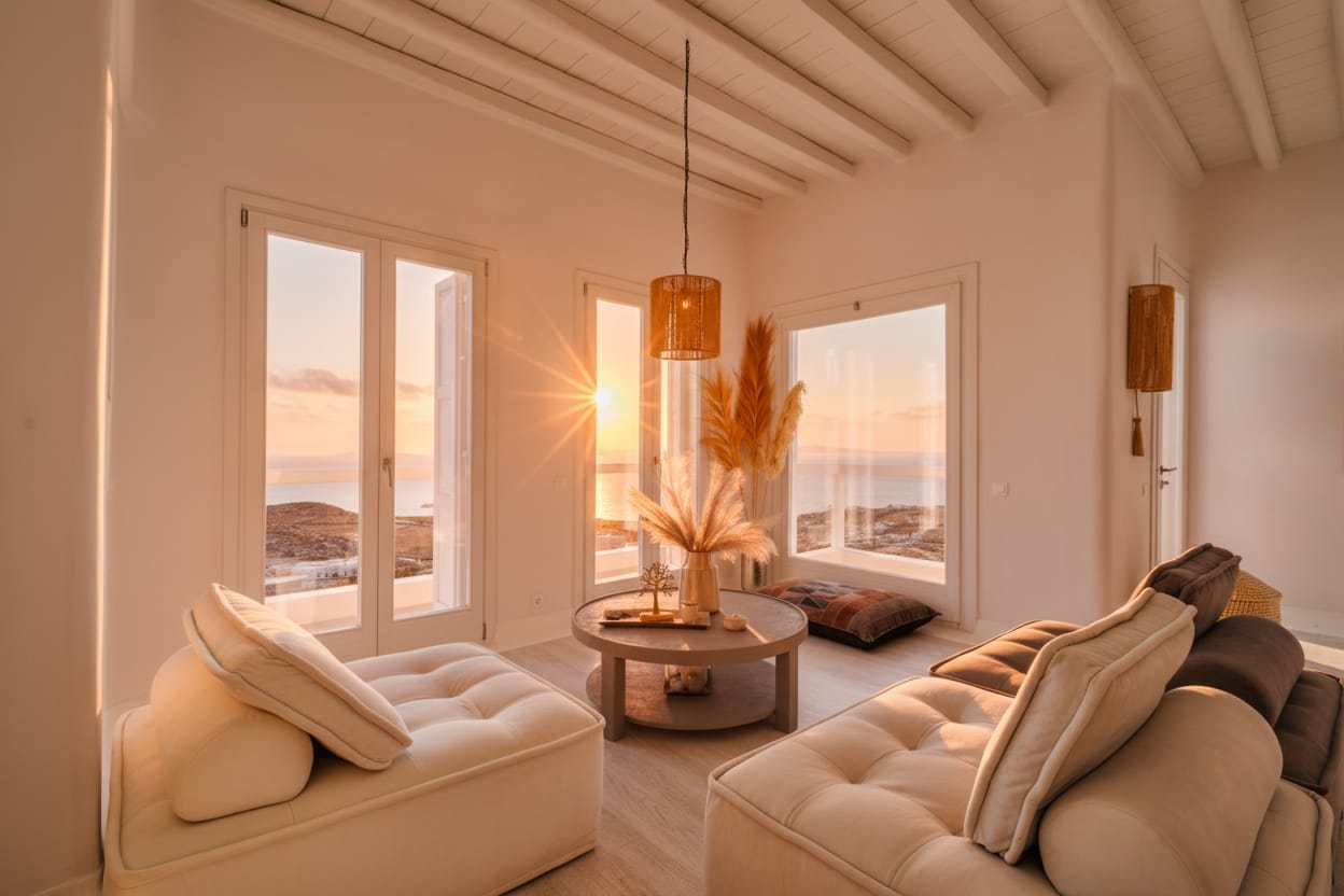 Mykonos Prestige Villas, Hulakia, Grčka — Villa Thalassa I 8 Bedrooms
