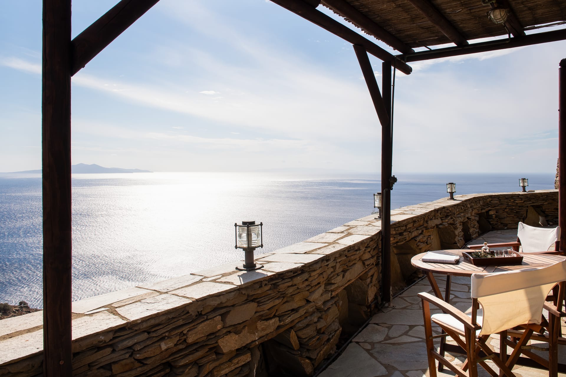 Andros Traditional 1 Bedroom Maisonette with Panoramic Sea View | 75m²