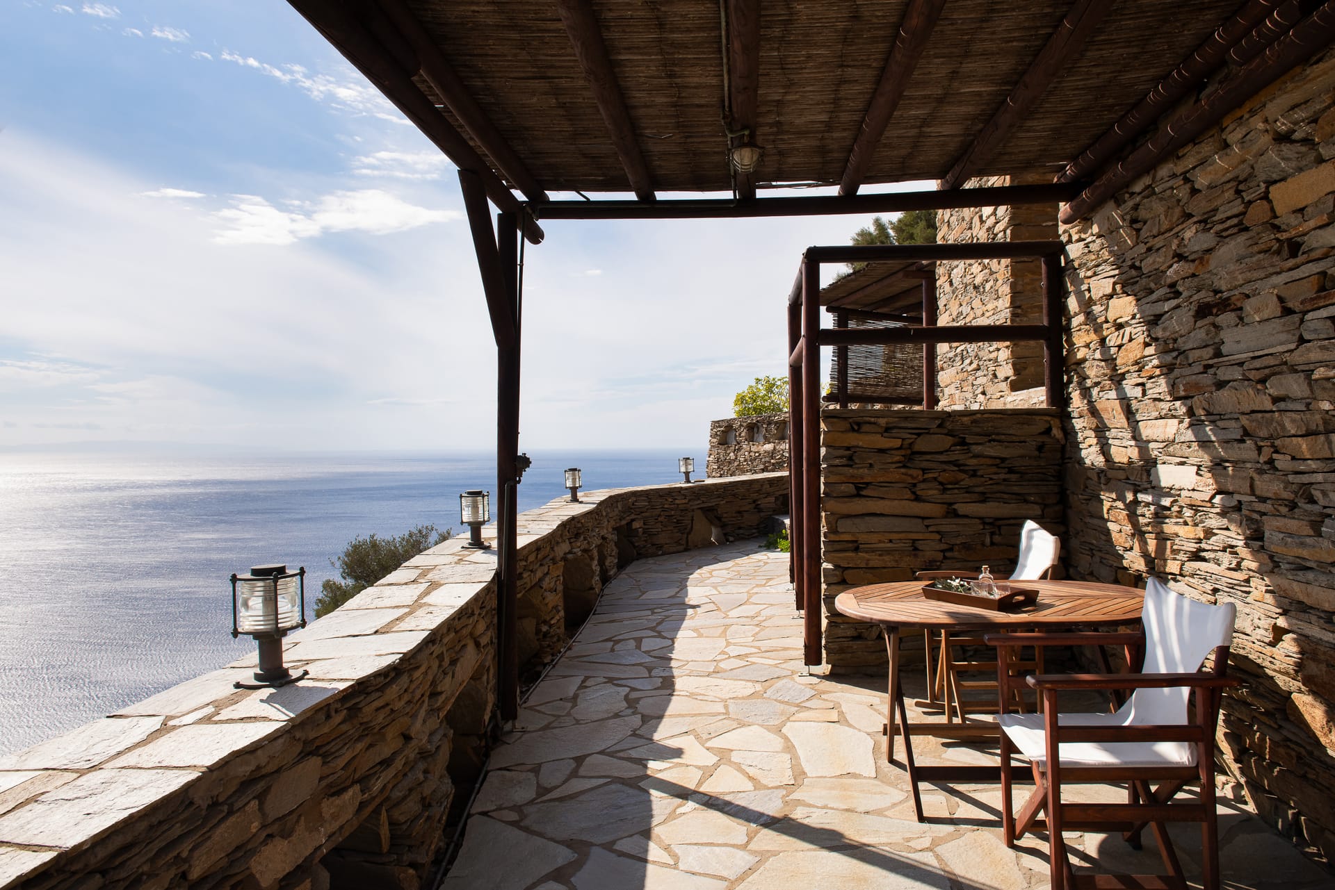 Andros Traditional 1 Bedroom Maisonette with Panoramic Sea View | 75m²