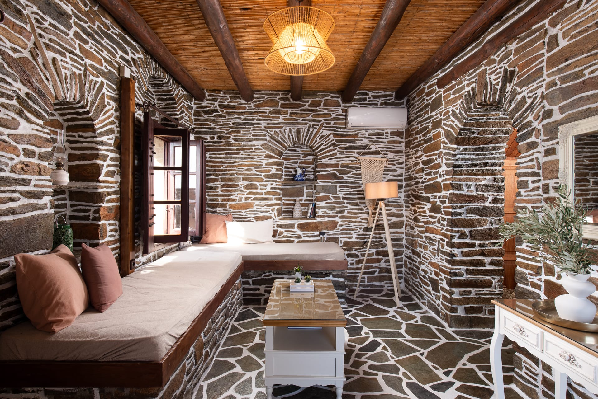 Andros Traditional 1 Bedroom Maisonette with Panoramic Sea View | 75m²