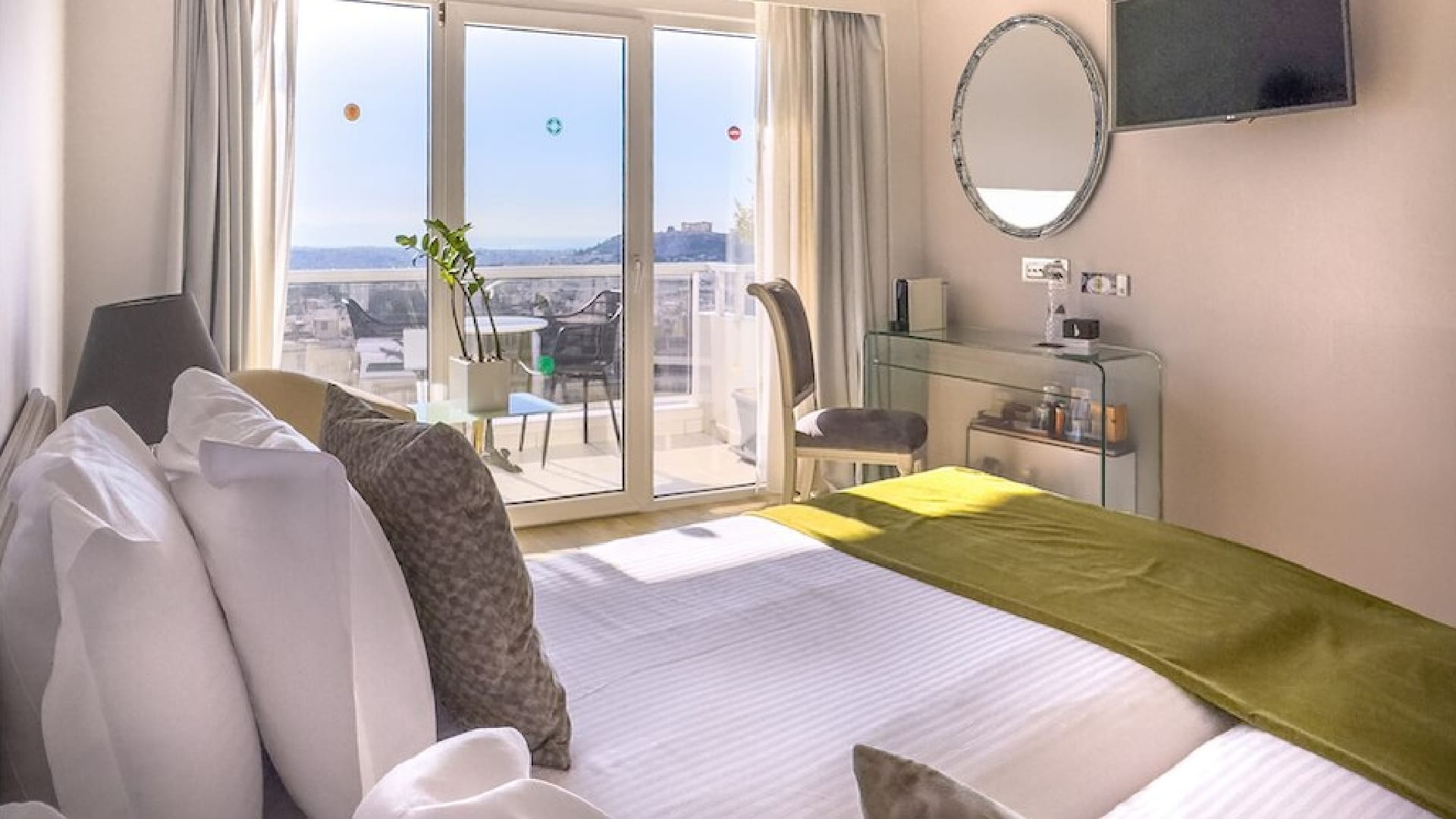 Saint George Lycabettus Lifestyle Hotel, Kolonaki, Grčka — Premium Room With Private Balcony & Acropolis View