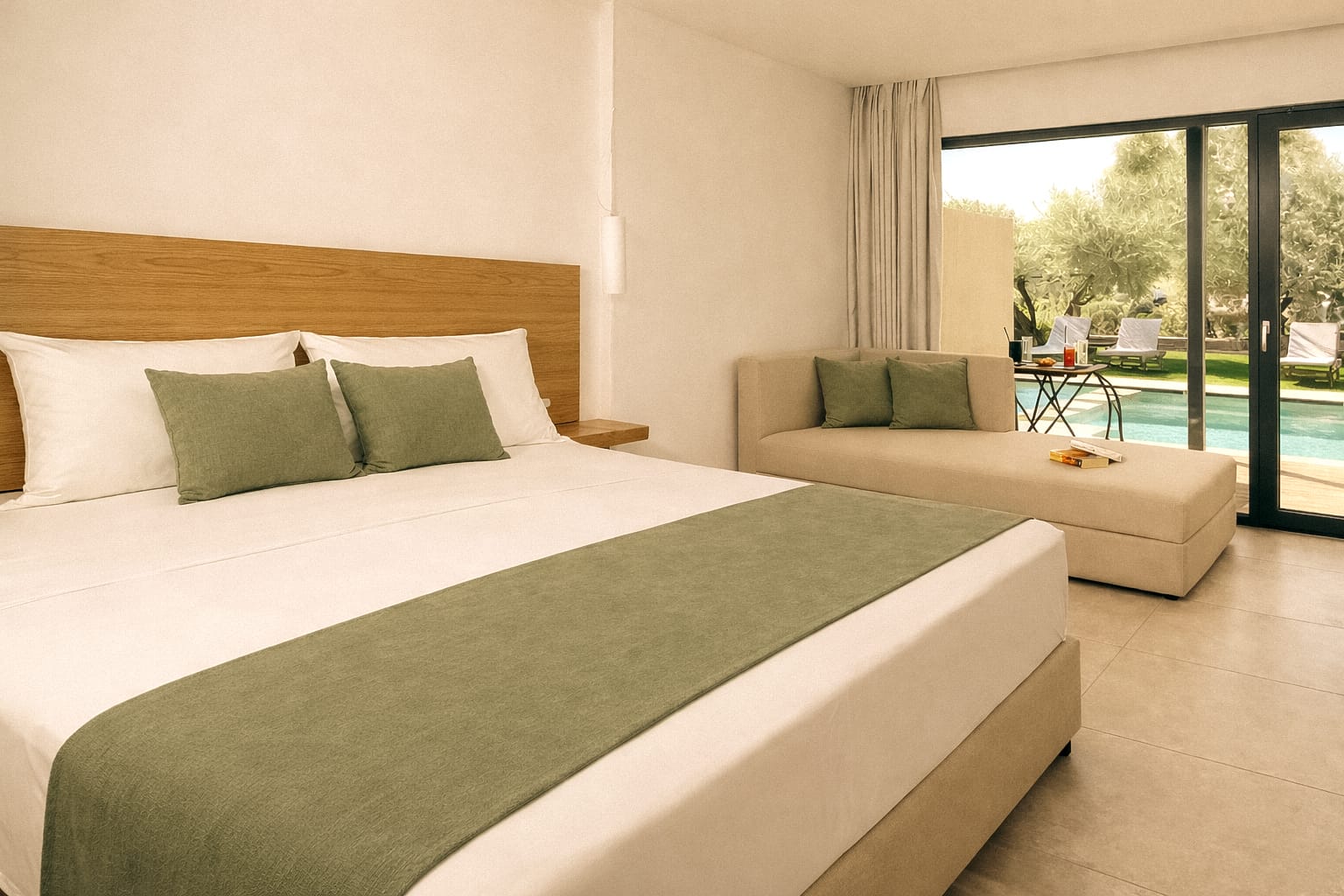 Zeus Eleva Miraya Adults Only, Agios Nikolaos, Grčka — Serenity Junior Suite Garden view Shared Pool