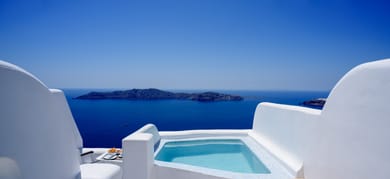 Abyssanto Private Suite | Caldera Sea & Sunset View-Outdoor Hot Tub