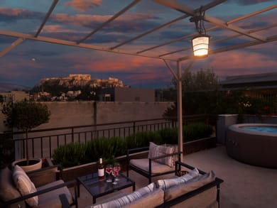 Deluxe Penthouse with Jacuzzi and Acropolis View