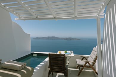 Romantic Suite with Caldera view - Outdoor Hot tub