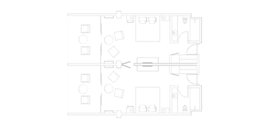 Family Connecting Inland View Rooms with Terrace