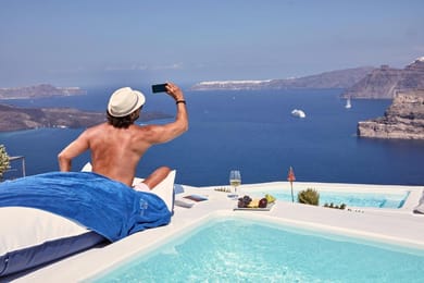 Infinity Suite with Heated Plunge Pool and Caldera View
