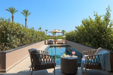 Open Plan Suite Partial Sea View with Private Pool