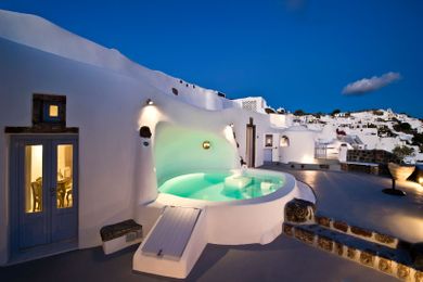 One - Bedroom Villa with Caldera View and Shared Pool - HYDOR