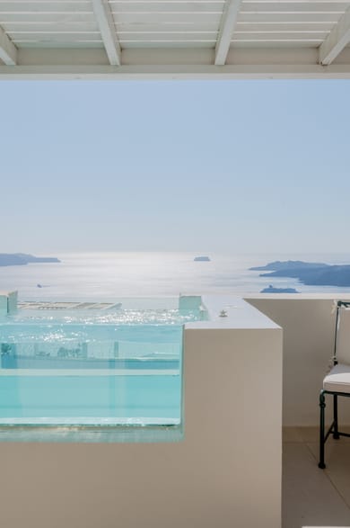 Loft suite with Hot Tub and Caldera View
