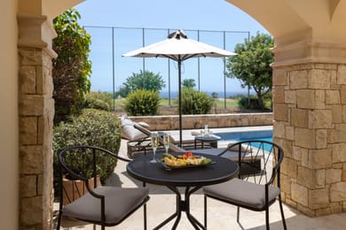 Deluxe Double Room Private Pool Golf & Sea View