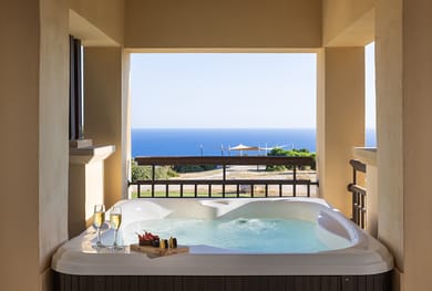 Aphrodite Suite with Jacuzzi Golf & Sea View