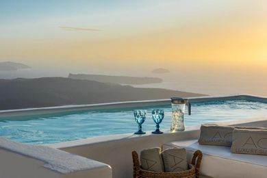 MARE GRAND SUITE - Panoramic Caldera & Volcano Sea View - Private Terrace with Outdoor Plunge Pool
