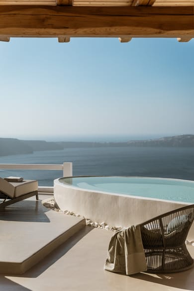 GRAND SUITE - Panoramic Caldera & Volcano Sea View - Private Terrace with Outdoor Plunge Pool