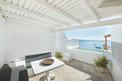 SUPERIOR SUITE - Panoramic Caldera & Volcano Sea View - Private Terrace with Outdoor Tub