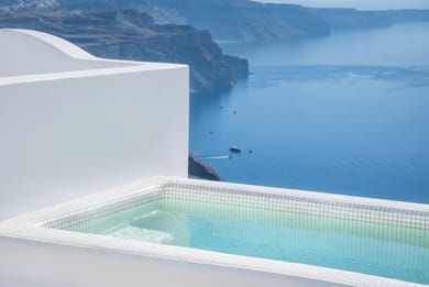 SUPERIOR SUITE - Panoramic Caldera & Volcano Sea View - Private Terrace with Outdoor Tub