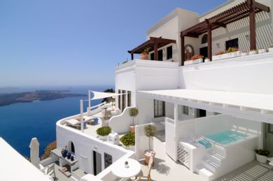 SENIOR SUITE - Caldera & Volcano Sea View - Private Outdoor Tub 