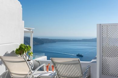 SENIOR SUITE - Caldera & Volcano Sea View - Private Outdoor Tub 