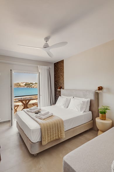 Deluxe Sea View Room with Balcony & Sofa Bed