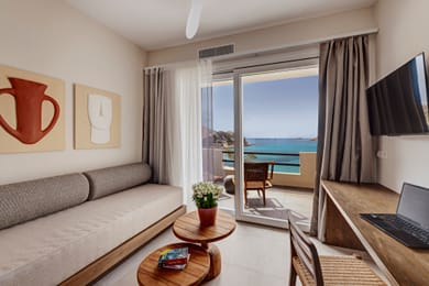 Two-Bedroom Family Suite with Sea & Garden View
