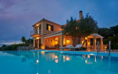 Grand Villa with Private Heated Pool - with Panoramic View
