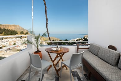 Superior One Bedroom Suite with Sea View Balcony and Patio